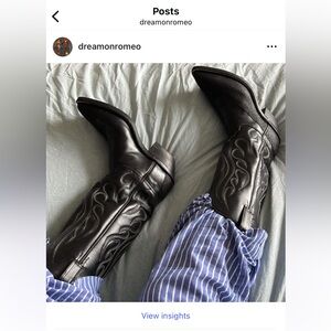 Vintage Cowboy Boots Handmade Custom Stingray